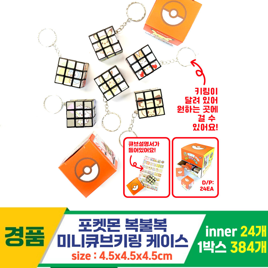 [FB]포켓몬 복불복 미니큐브키링 케이스
